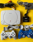 PS1 - PsOne Console + 2 Controllers + HDMI Converter