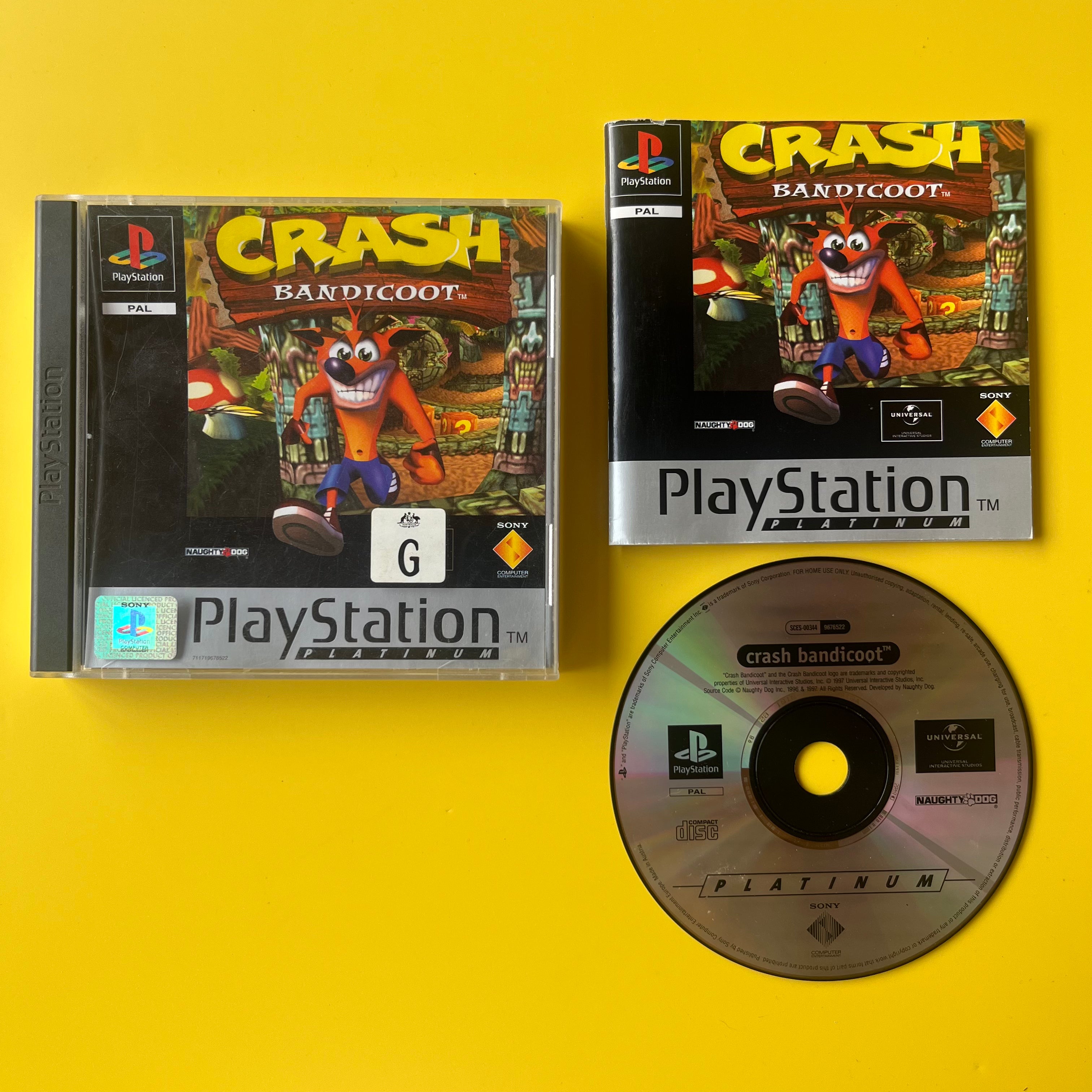 PS1 - Crash Bandicoot - Platinum