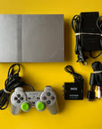 PS2 - Console - Silver - Slim + HDMI Converter