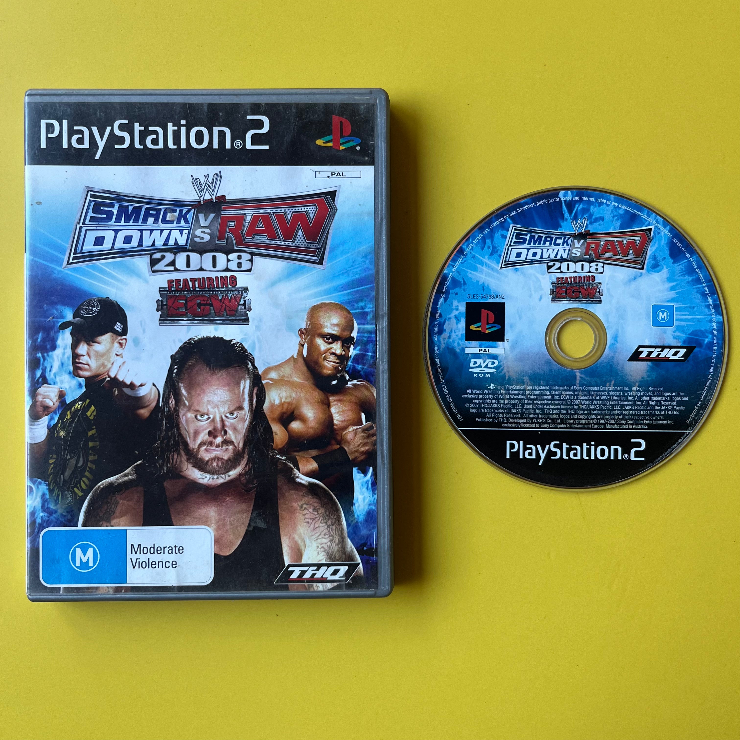 PS2 - WWE Smackdown! VS Raw 2008