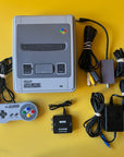 SNES - Console + RF Cable + HDMI Converter