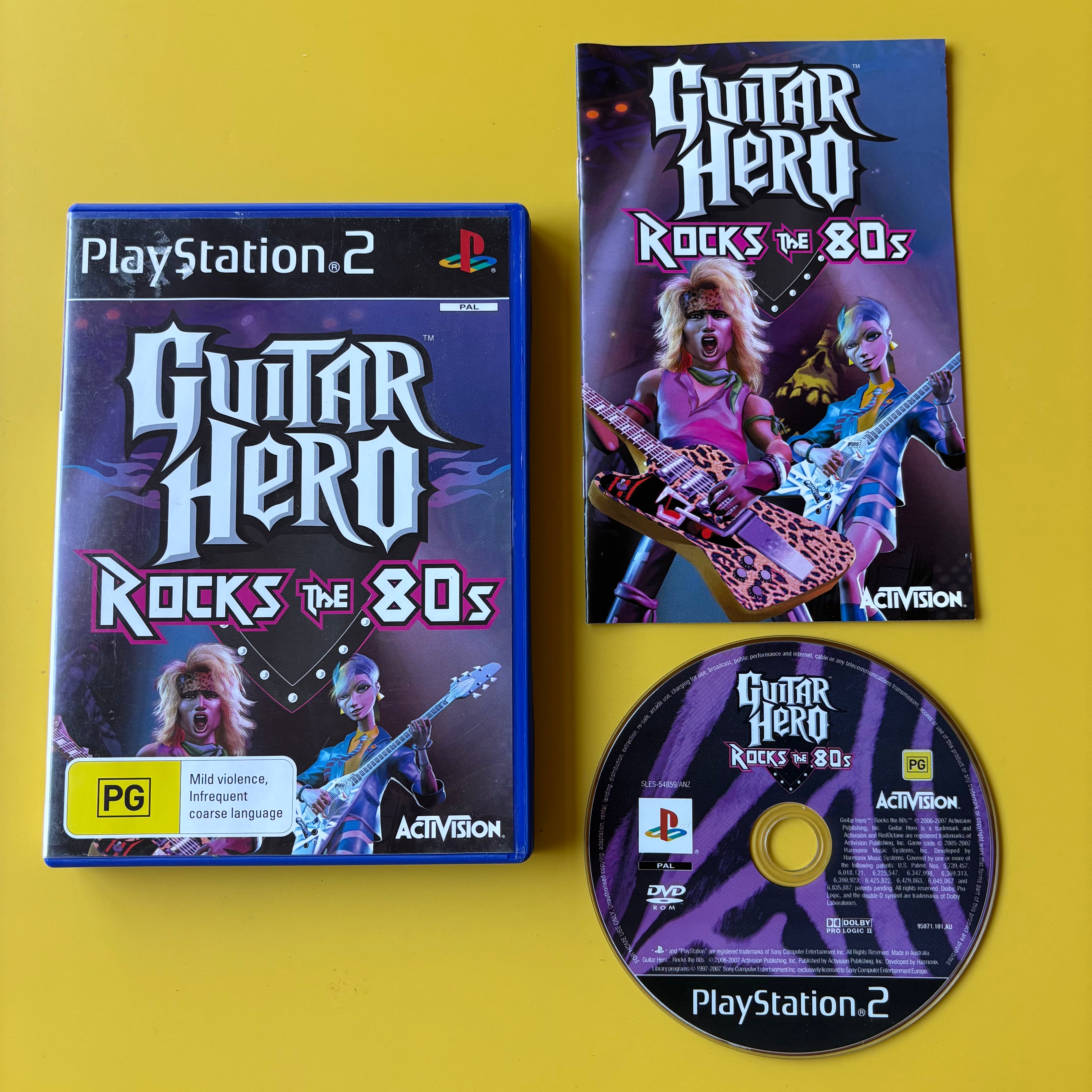 PS2 - Guitar Hero - Rock the 80&#39;s