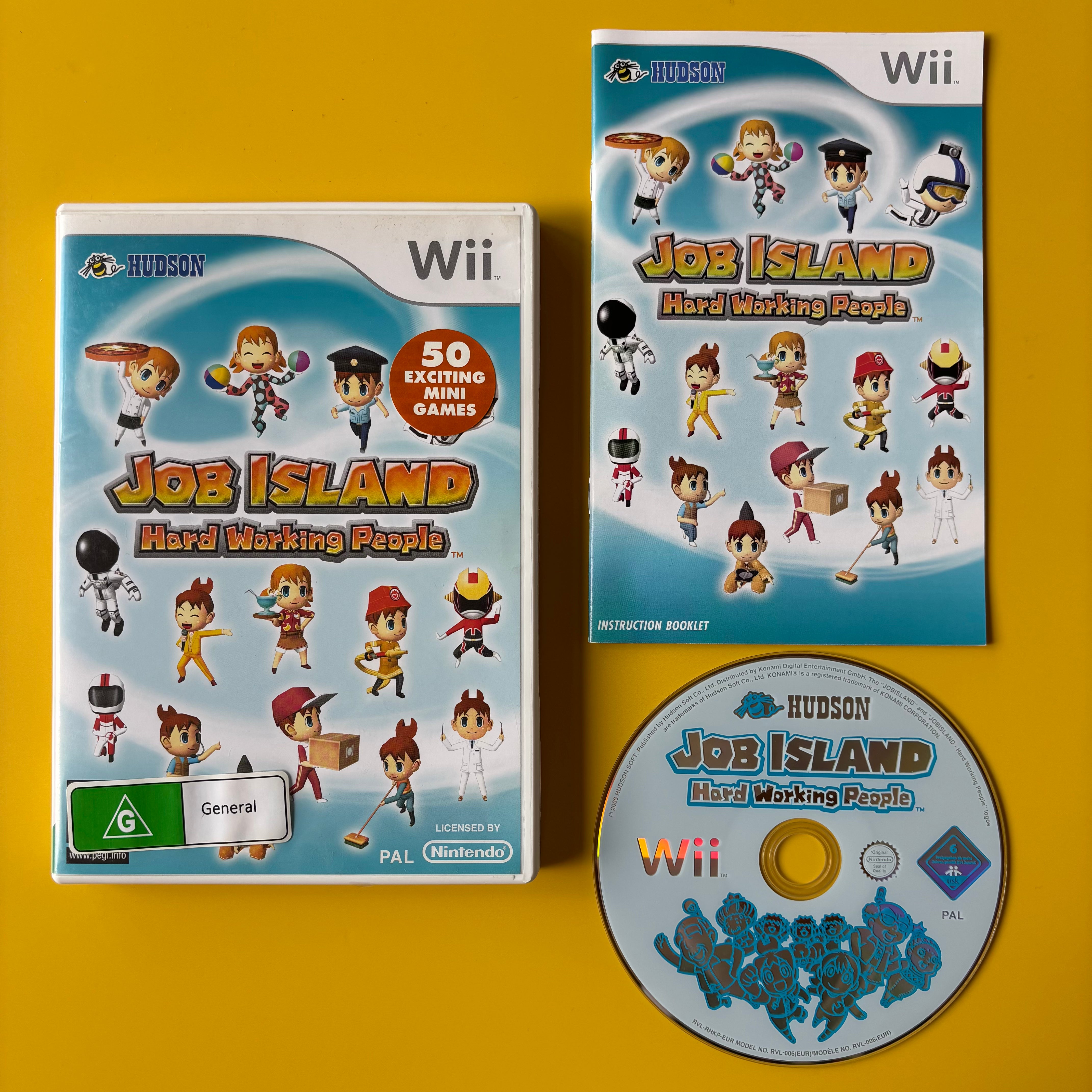 Wii - Job Island Hard Working People