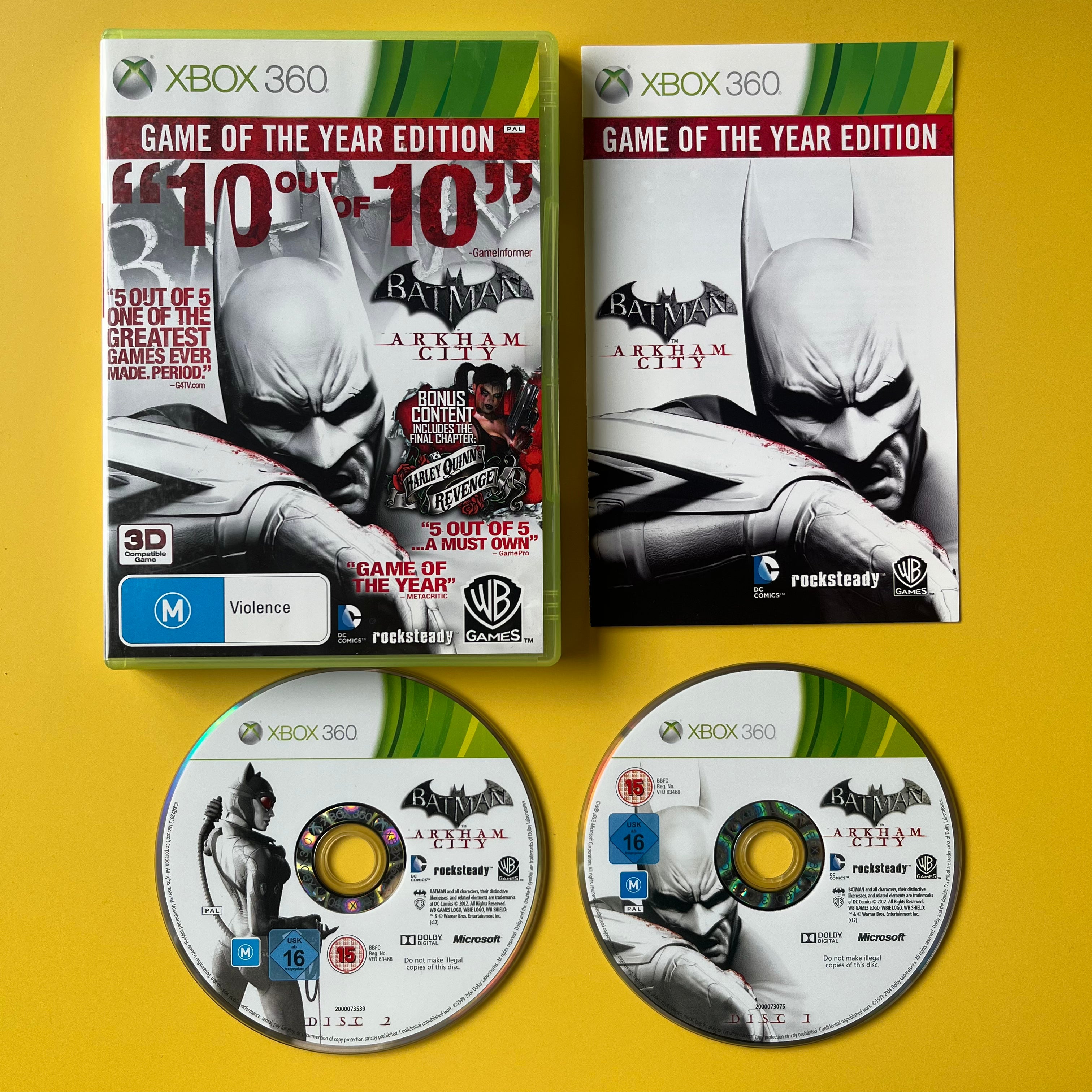 Xbox 360 - Batman Arkham City - Game of the Year Edition