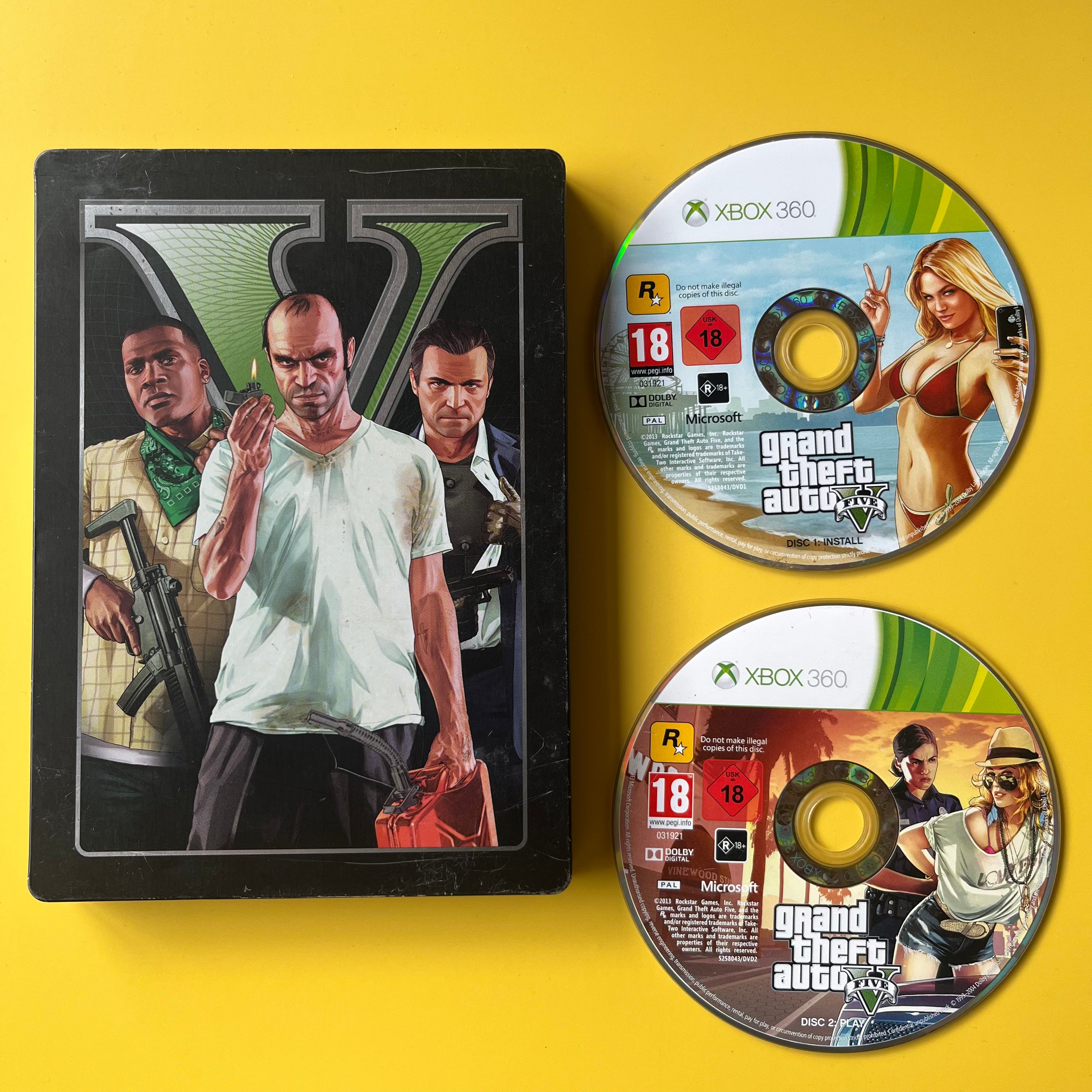 Xbox 360 - Grand Theft Auto V - Steel Case Edition